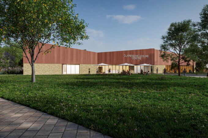 Clarendon Leisure Centre artist impression