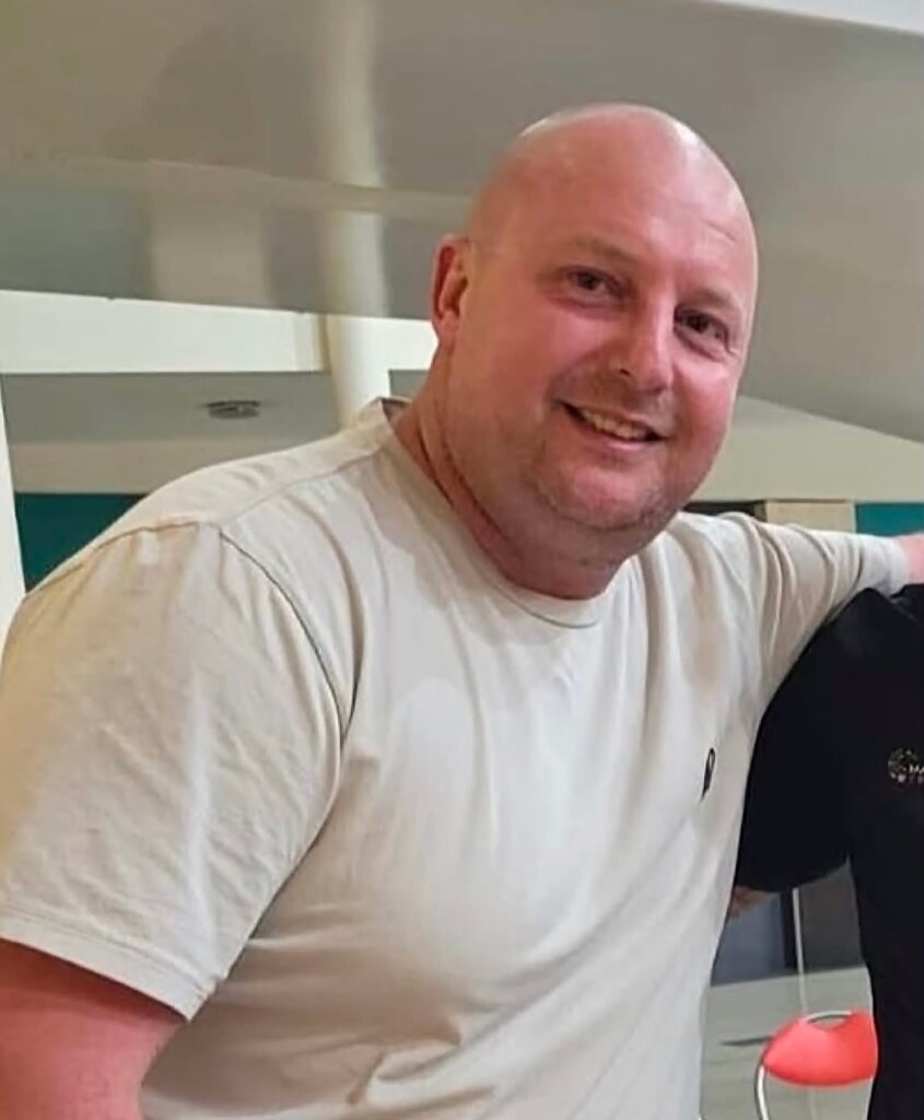 Pete before he embarked upon his fitness journey