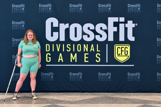 Ellie at the adaptive crossfit games