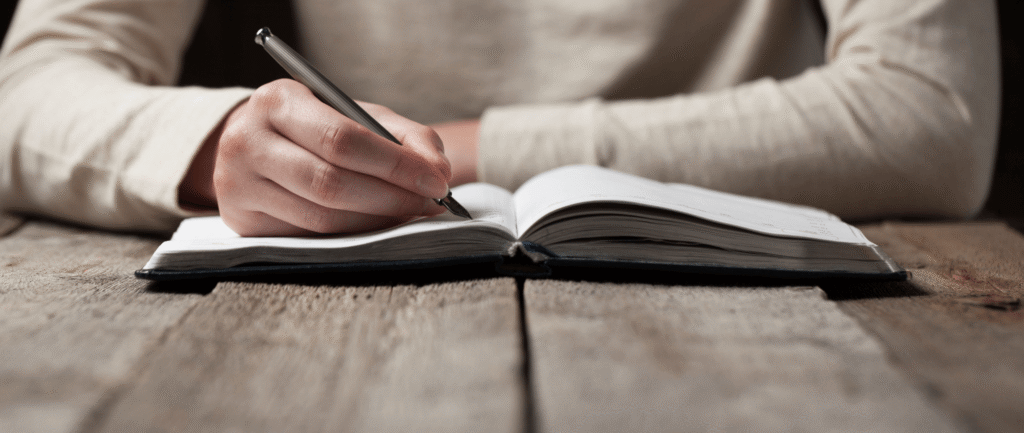 Person writing