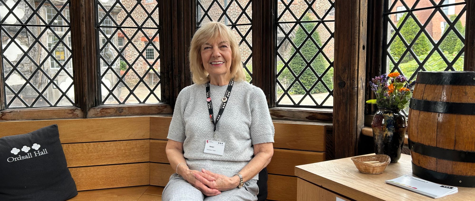 Volunteer Helen at Ordsall Hall