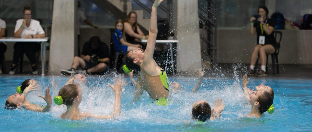 Salford Synchro Shines at Manchester Aquatics Centre!
