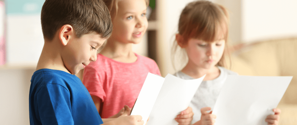 Children singing