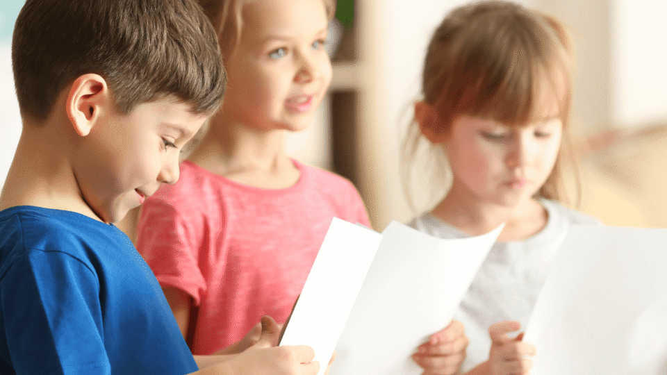 Children singing