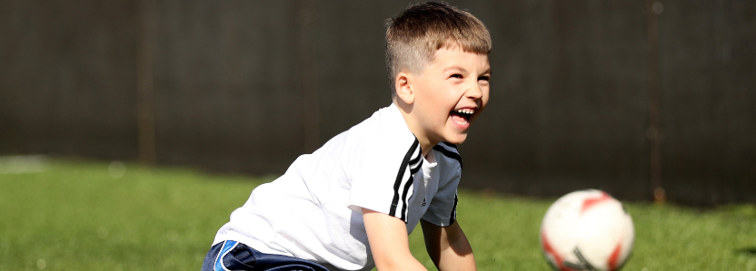 Boy laughing