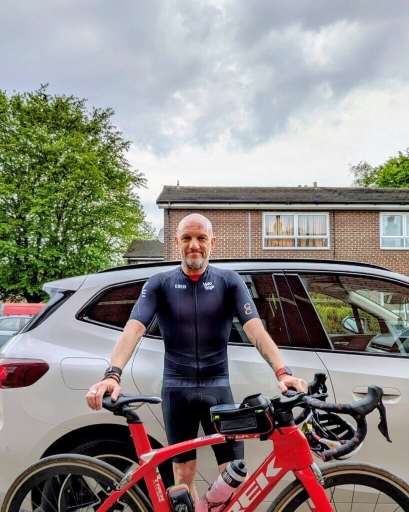 Mark with his bike