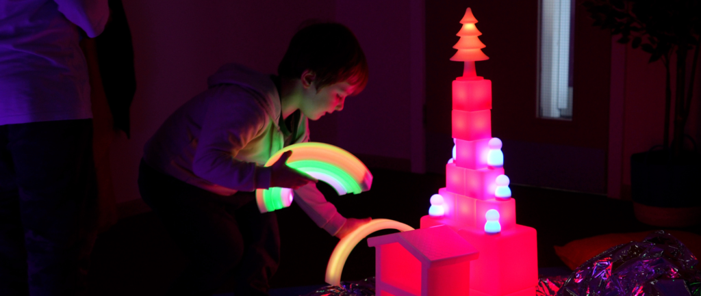 Children during Storynook Glow session