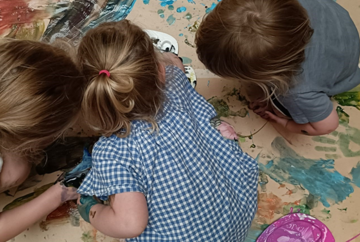 Children during Make your Mark session