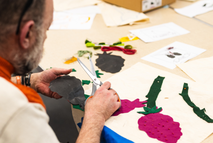 Art with Heart, Salford Voices banner - credit Joe Smith